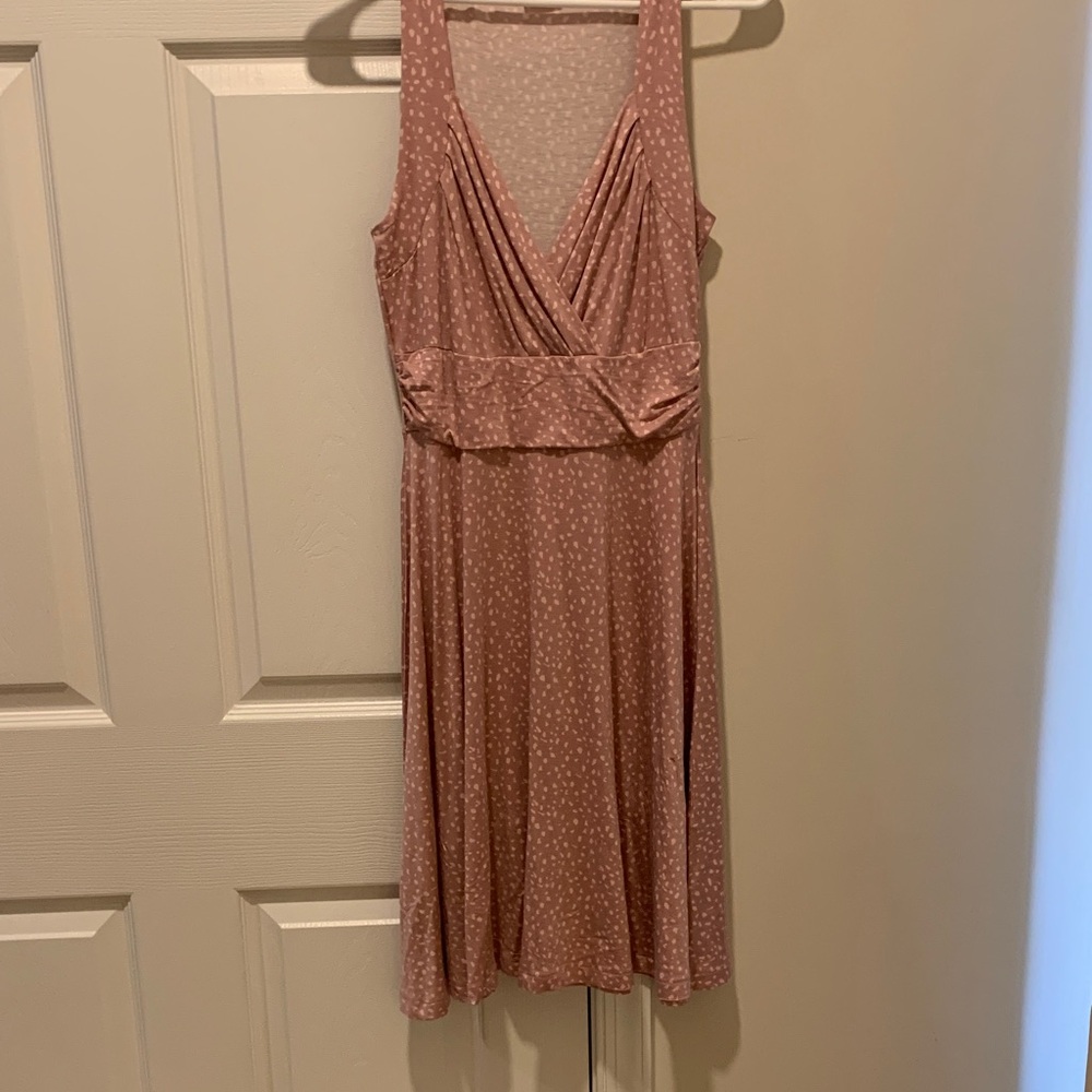 Comfy Pink Polka Dot Dress